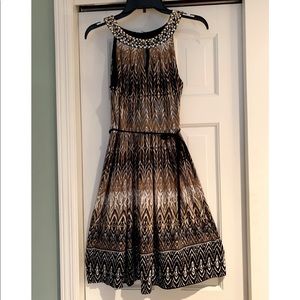 Sandra Darren Sleeveless Halter Dress